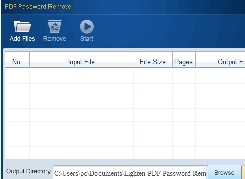 Lighten PDF Password Remover