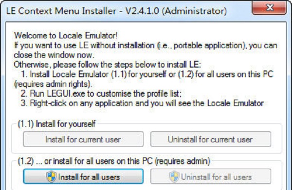 locale emulator2.6