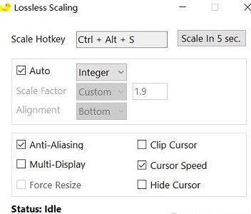 lossless scaling demo