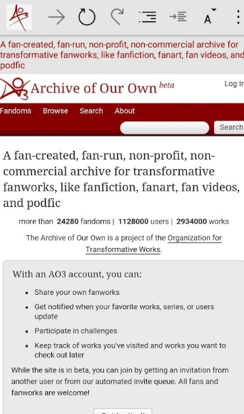ao3 Home Archive of Our Own安卓版图片3