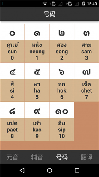 泰语字母表发音安卓版图片1